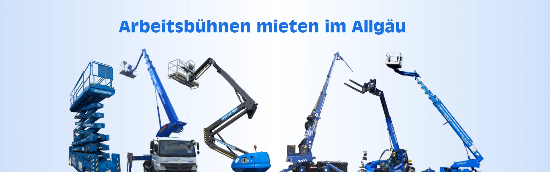 Arbeitsbühne mieten im Allgäu