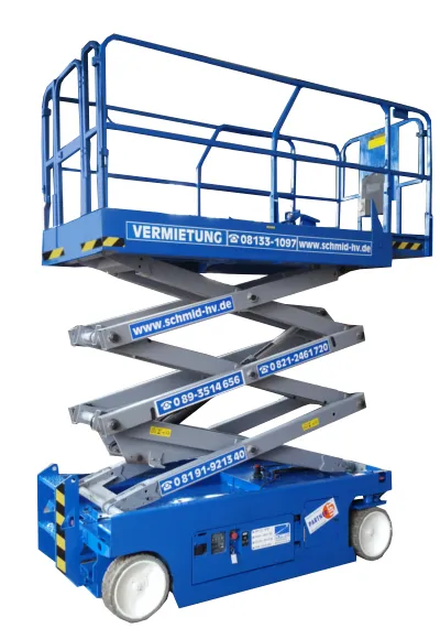 Scherenbühne Elektro S80 E12 mieten München Augsburg Landsberg
